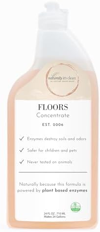 Naturally Its Clean Floor Cleaner Concentrate - 24 Oz Makes 24 Gallons