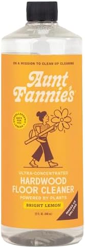 Aunt Fannies Ultra Concentrated Hardwood Floor Cleaner 32 oz Bright Lemon Scent