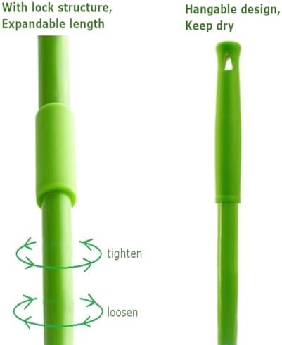 MAXBECK 180 Rotatable Adjustable Triangle Mop - Wet Dry Cleaning
