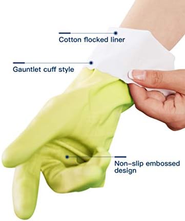 LANON 3 Pairs Skin-Friendly Cleaning Gloves