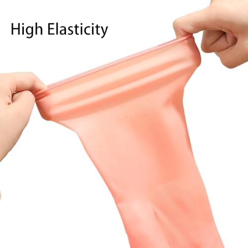 3 Pairs Natural Rubber Dishwashing Gloves for Hand Protection and Cleanliness
