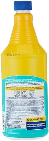 Zep Grout Cleaner and Brightener - 32 oz Case of 2 - Deep Cleaning Formula