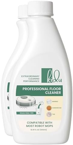 KIDU 2-Pack Multi-Surface Floor Cleaner Robot Mop Compatible
