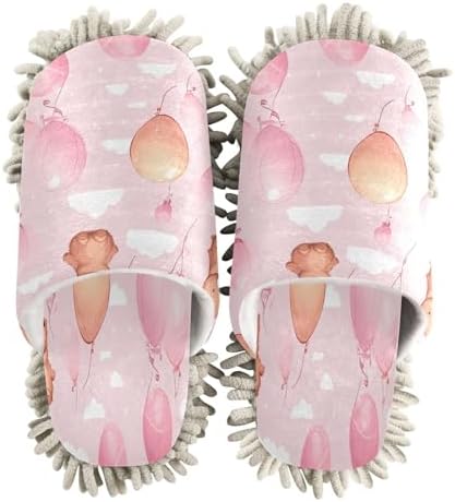 Bulletgxll Mop Slippers with Microfiber Mop Pad