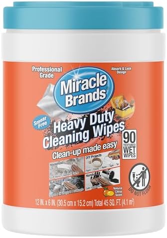 MiracleWipes for Heavy Duty Cleaning 90 Count