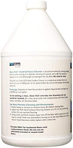 QEEROYO Shaw Floors R2X Cleaner 1 Gallon No Rinse