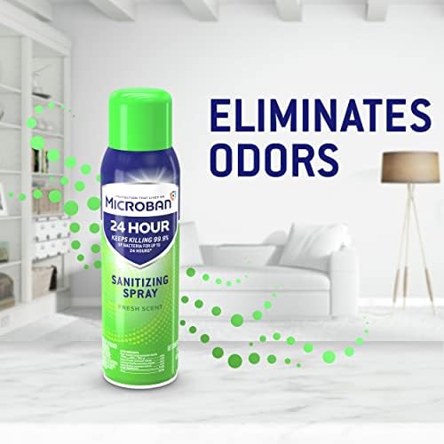 Microban Disinfectant Spray 24-Hour Protection 2 Count 15oz Each