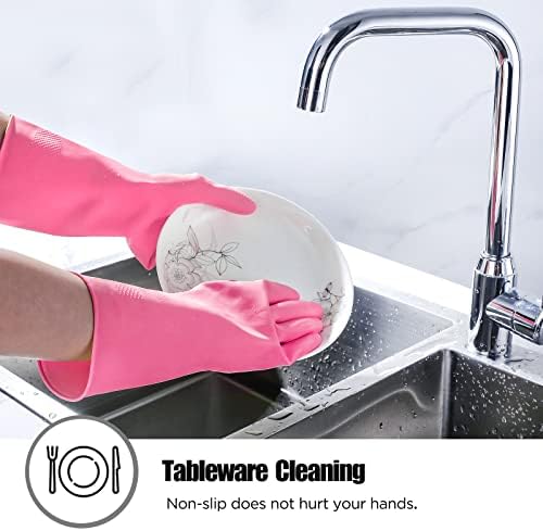 IUCGE Rubber Cleaning Gloves 3 or 6 Pairs