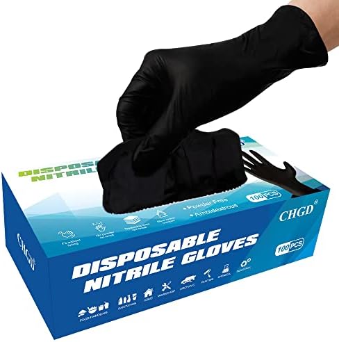 CHGD Premium Nitrile Gloves Powder-Free Latex-Free Non-Sterile Medium to XLarge