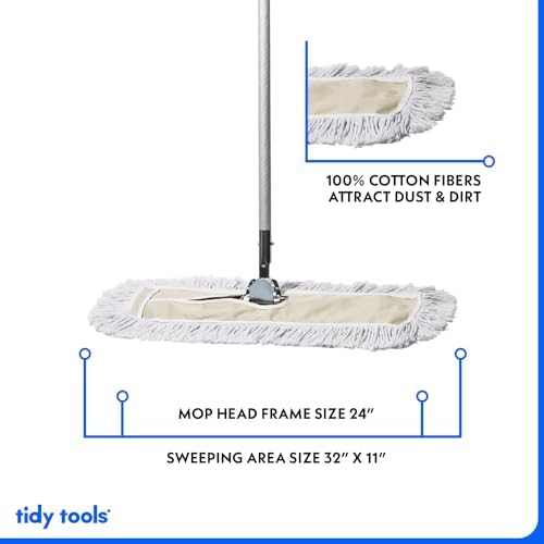 Tidy Tools 24 Inch Dust Mop for Hardwood Floors