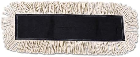 Boardwalk 1636 Dust Mop Head with Sewn Center Fringe - White