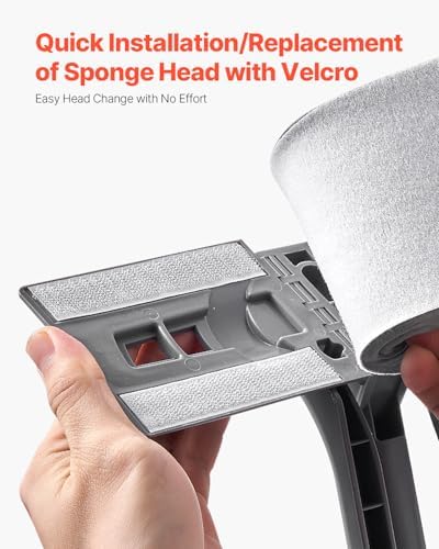VEVOR 2-Piece PU Sponge Mop Head Replacement