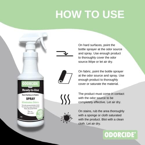 Odorcide Odor Eliminator Spray - 32 Oz Non-Enzymatic Formula 1