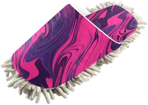 Bulletgxll Pink Wavy Cleaning Slippers - M