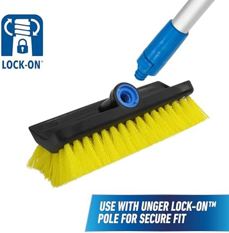 Unger Professional 10 Bi-Level Scrub Brush for Concrete and Brick