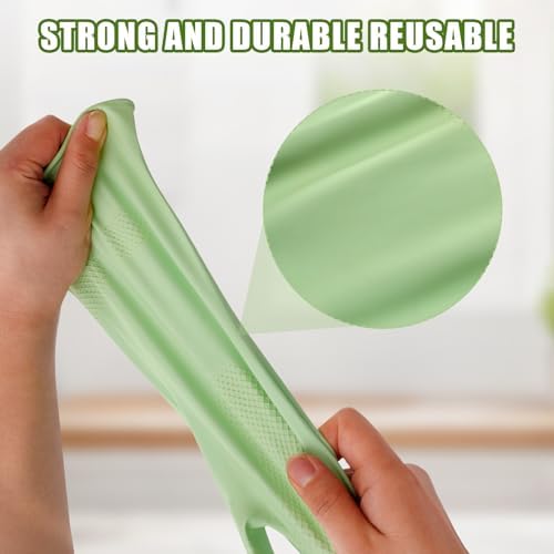 LYKACATT Reusable Rubber Dishwashing Gloves 3 Pairs Non-Slip Kitchen Gloves