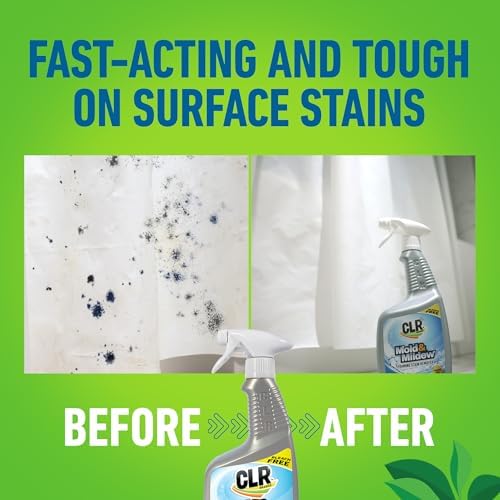 CLR Mold Mildew Clear Stain Remover Spray with Brush