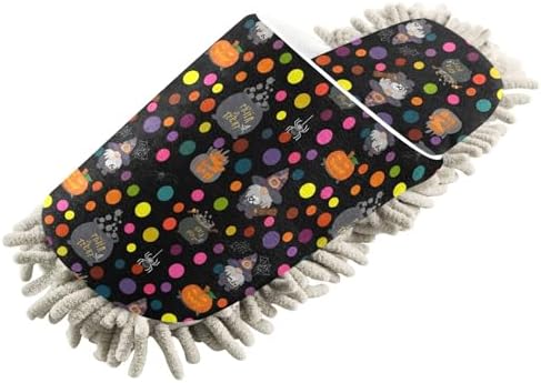 Burbuja Halloween Polka Dots Dust Mop Slippers