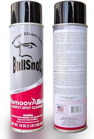 BullSnot RemoovABull Stain Remover for Carpets and Upholstery