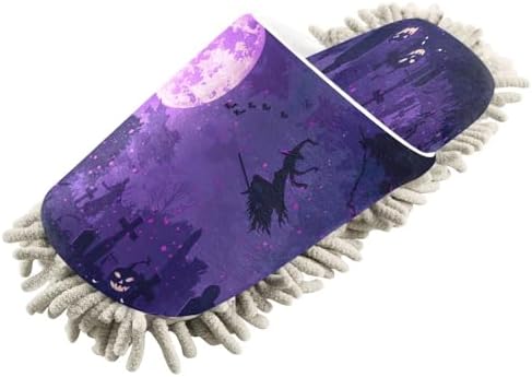 Zhirexin Dark Blue Mop Slippers for Home Cleaning