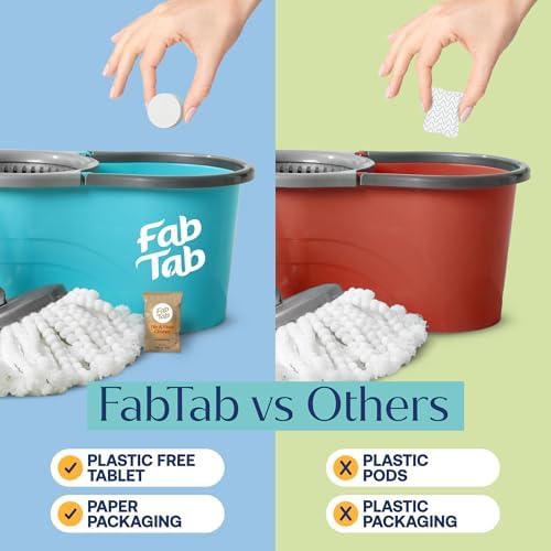 Fab Tab Eco-Friendly Hard Floor Cleaner Tablets - 12 Pack