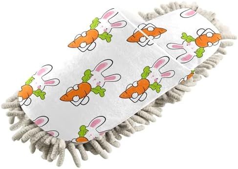 Burbuja Cartoon Bunnies Mop Slippers for Home and Kitchen