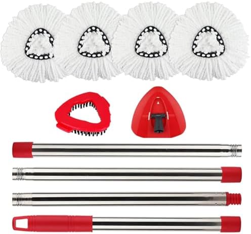 Sgizoku Spin Mop Head Refill Replacement Pads