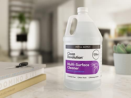 Clean Revolution Multi Surface Cleaner Refill 1 Gallon Non-Toxic Eco-Friendly Plant-Based