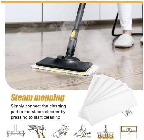 Vamarads N85R 6 Pcs Microfiber Mop Pad Replacement