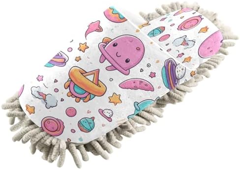 Cute Sea Creatures Microfiber Cleaning Slippers - L