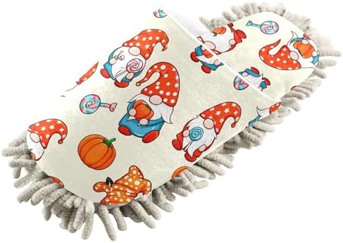 Burbuja Halloween Gnomes Mop Slippers for Home and Kitchen