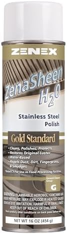 Zenex ZenaSheen H20 Polish - 16 oz 2 Pack Water-Based Metal Cleaner