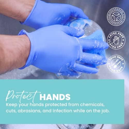 Eco Gloves Biodegradable Powder Free Food Prep Cleaning Gloves