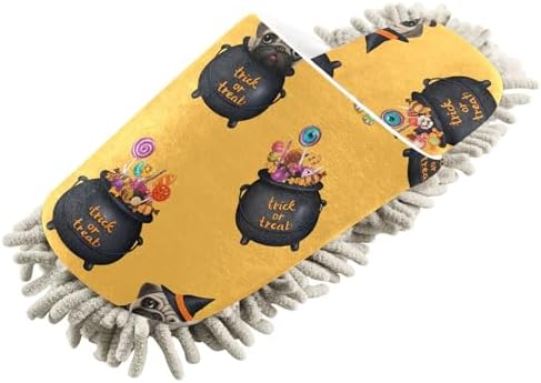 Burbuja Cute Dog Witch Costume Mop Slippers for Women Men