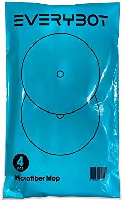 EVERYBOT Replacement Mop Pads for Robot 4pcs Washable Microfiber