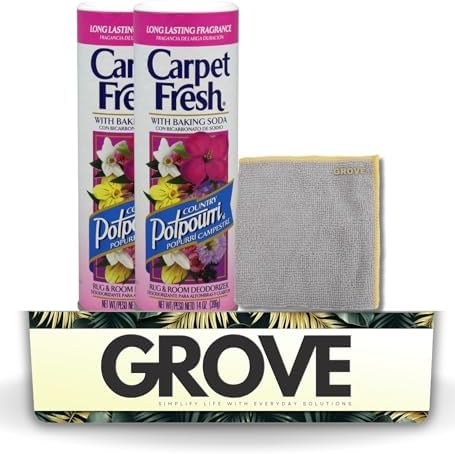 Carpet Fresh Country Potpourri 14 Oz Bundle with Microfiber Cloth
