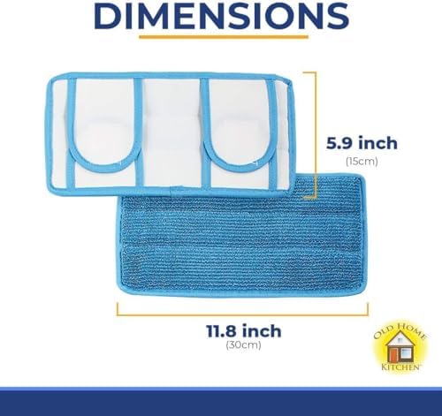 Old Home Kitchen Microfiber Reusable Mop Pad 6 Pack