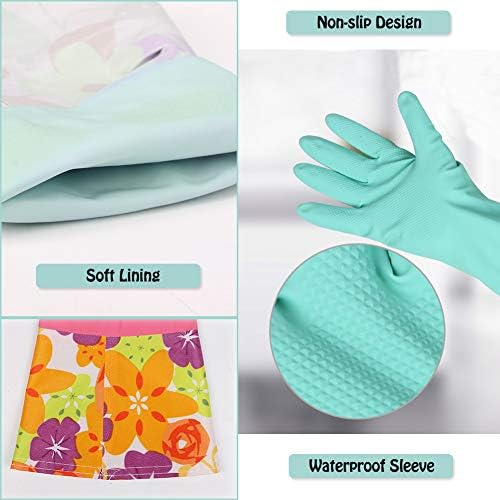 Aixingyun Dishwashing Rubber Gloves 3 Pairs 1