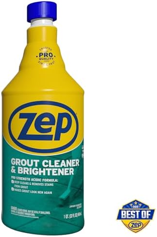 Zep Grout Cleaner and Brightener - 32 oz Case of 2 - Deep Cleaning Formula