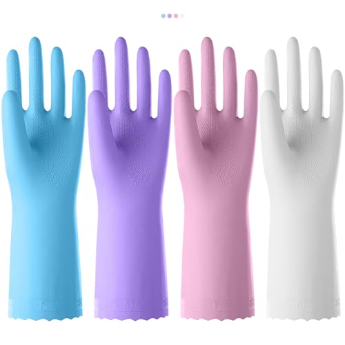 KAQ Reusable Rubber Gloves with Cotton Liner