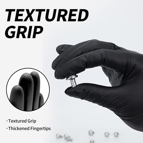 Supmedic Basic Vinyl Exam Gloves 100Pcs Black