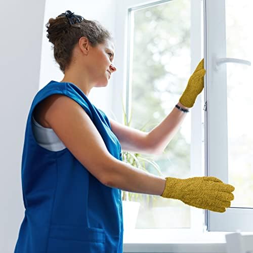 Bencailor 6 Pair Microfiber Dusting Gloves