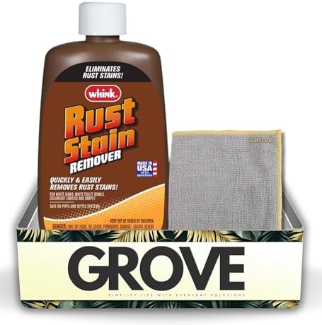 GROVE Whink Rust Stain Remover 10 oz Bundle with Microfiber Cloth
