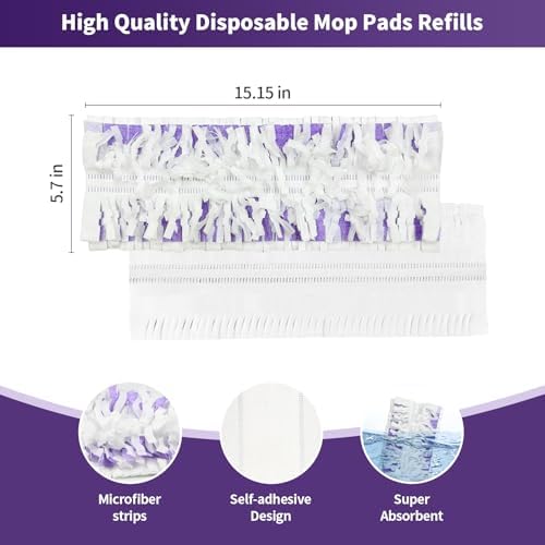 BYOFI 16 Pack PowerMop Replacement Mopping Pads