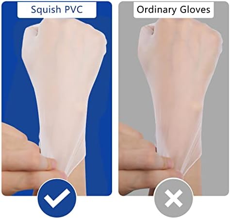 Squish Disposable Gloves 4 Mil Thick 200PCS2Pack Large