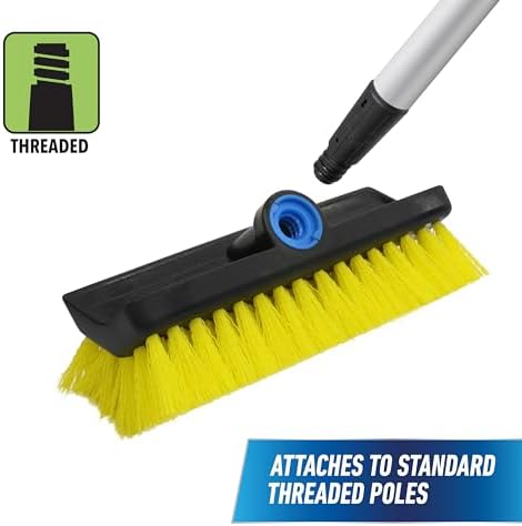 Unger Professional 10 Bi-Level Scrub Brush for Concrete and Brick