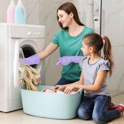 Bamllum Reusable Dishwashing Gloves with Cotton Lining