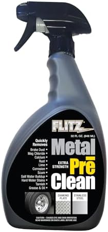 Flitz Metal Pre-Clean - 32oz USA Made Stainless Steel Cleaner Spray