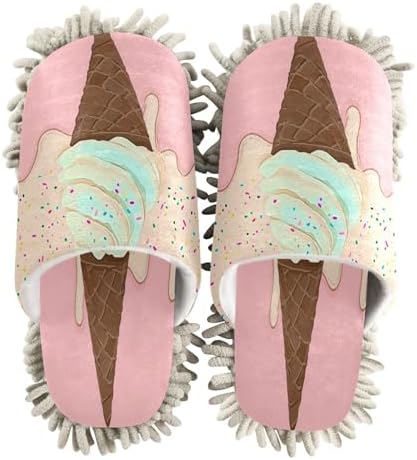 Zhirexin Soft Microfiber Mop Slippers for Home Cleaning