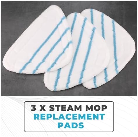 Vamarads Steam Mop Replacement Pads - Triangle Microfiber Mop Head
